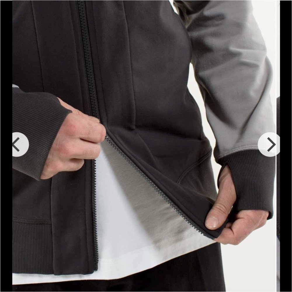 Lululemon Post Gravity Full Zip Jacket Men’s Size Medium Gray - Picture 6 of 10